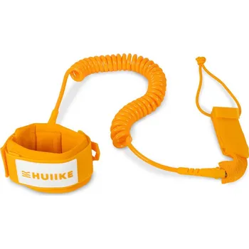Vodní sport HUIIKE Leash na Paddleboard Spirálový Nastavitelný, HUIIKE, Oranžový, Standardní 70 MM ORANŽOVÁ