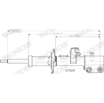 Tlumič pérování MONROE G7929