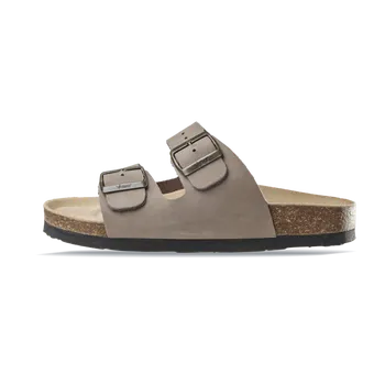 Dámské pantofle Vasky Mary Taupe - Dámské kožené pantofle šedé | česká výroba ze Zlína 40 EU