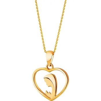 Přívěsek Zlatý přívěsek - medailonek - AP532-7427