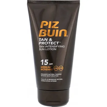 Přípravek na opalování PIZ BUIN TAN & PROTECT INTENZIVNÍ OPALOVACÍ MLÉKO SPF 15, PRO INTENZIVNĚJŠÍ OPÁLENÍ