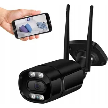 Bezpečnostní kamera BEZDRÁTOVÁ VENKOVNÍ KAMERA TRUBKOVÁ DVĚ ANTÉNY IP WiFi 5MPX