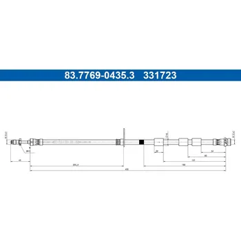 Brzdová hadice Brzdová hadice ATE 83.7769-0435.3