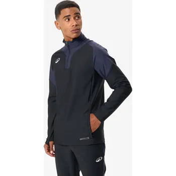 Dámská mikina KIPSTA Fotbalová mikina se zipem u krku Viralto Club pro dospělé XL ČERNÁ|ŠEDÁ