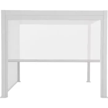 Pergola Zahradní stahovací boční stínění na pergolu REFLECT bílé 3m