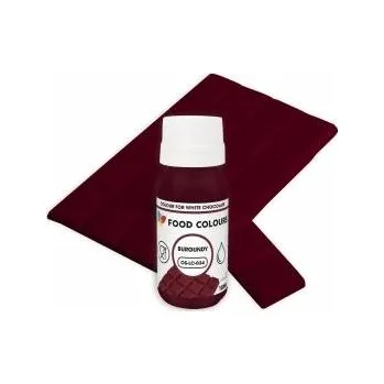 Potravinářské barvivo Food Colours tekutá barva do čokolády Burgundy (18 ml)