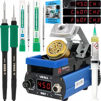 Páječka Pájecí stanice Yihua 982-I 120 W, hroty C210/C245, 200-480 °C