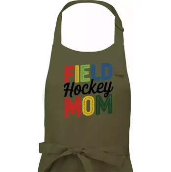 Kuchyňská zástěra Field hockey mom - tiskací a psací - Dámská zástěra na vaření - Univerzální velikost ( Khaki )