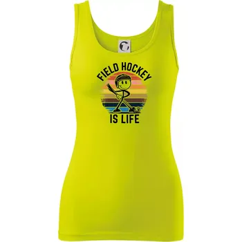 Field hockey is life - Dámské tílko - XS ( Limetková )
