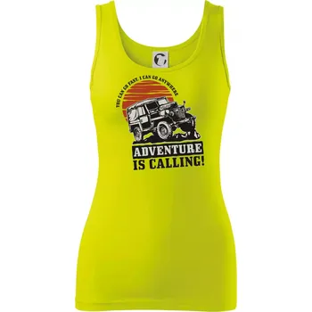 Adventure is calling 4x4 - Dámské tílko - XS ( Limetková )