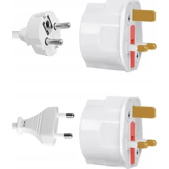 Cestovní adaptér MFC EU-UK 13 A bílý