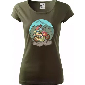 Dámské tričko Offroad Moto - Dámské triko Pure - S ( Military )