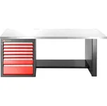 Facom JLS3-2MS7DL Pracovní stůl s nerezovou pracovní deskou, nízká verze, 7 zásuvek