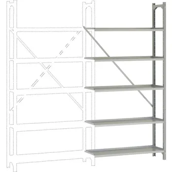 Dílenský regál Manuflex RA2052 regálový rám (š x v x h) 900 x 1900 x 300 mm pozinkovaná