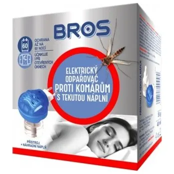 Přípravek proti hmyzu Bros - elektrický odpařovač proti komárům s tek. náplní 40ml