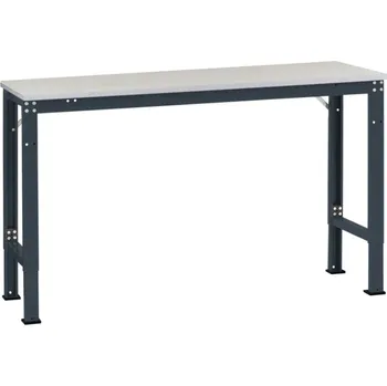 Dílenský stůl Manuflex AU7007.7016 Pracovní základní stolní univerzální speciální s plastové desky, Šxhxv = 1000x600x722 1022 mm antra