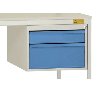 ESD Manuflex LD4702.5012 ESD Vestavné pouzdro, Nutzhohe ESD 300 mm s 2 přihrádkami