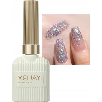 Lak na nehty Gel UV LED Lak na nehty Perleťový Třpytivý Soak off 15ml # 7