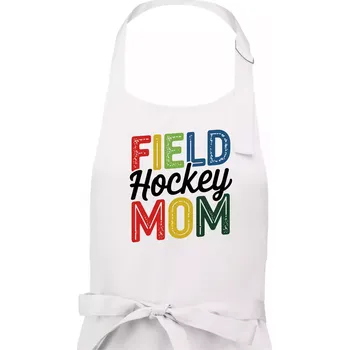 Kuchyňská zástěra Field hockey mom - tiskací a psací - Dámská zástěra na vaření - Univerzální velikost ( Bílá )