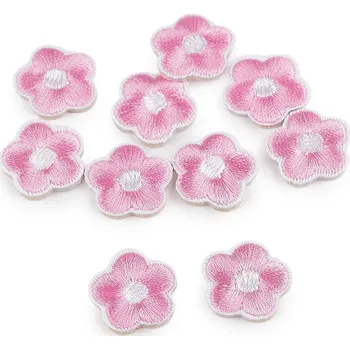 Nášivka Nažehlovačka květ, barva 2 růžová sv.