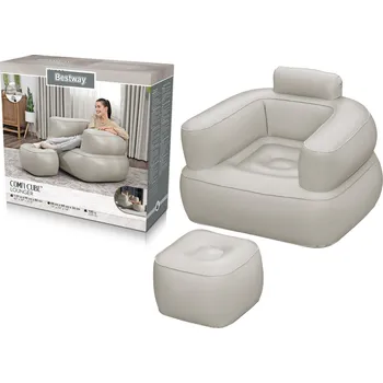 Křeslo Mamido Nafukovací křeslo Bestway 75137 světlé