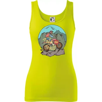 Dámské tričko Offroad Moto - Dámské tílko - XS ( Limetková )