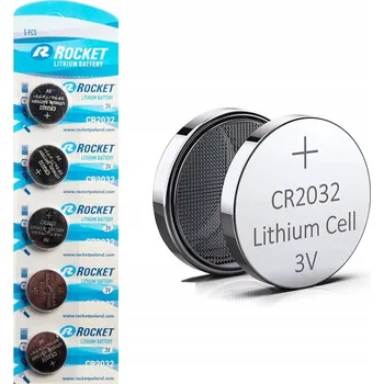 Článková baterie Rocket CR 2032 3V lithiové baterie 5ks (5x CR2032 knoflíková baterie)