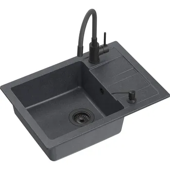 Granitový dřez Quadron Ready Smart TQ6244RSBLM černý