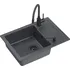 Granitový dřez Quadron Ready Smart TQ6244RSBLM černý