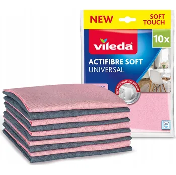 Utěrka Utěrka (mikrofáze) Vileda v balení po 10 ks, růžová