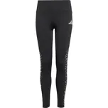 Dívčí sportovní legíny adidas TRAINING ESSENTIALS GLAM PRINT LEGGINS 164 Černá, Bílá