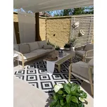 Kusový koberec Twin-Wendeteppiche 103129 schwarz creme – na ven i na doma, 200x290, černobílá, chodba / předsíň, Hanse Home - 1 rok na vrácení + DOPRAVA ZDARMA k Vám i zpět