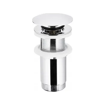 Sifon Záslepka kliky BIG bez přepadu, chrom (660-253-00) /SM/