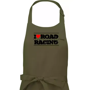 Kuchyňská zástěra I love road racing - Pánská zástěra na vaření - Univerzální velikost ( Khaki )