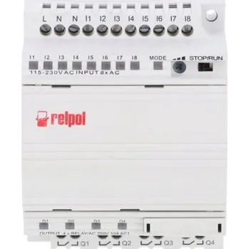 Relé Programovatelné relé 230V AC 8 vstupů, 4 výstupy bez displeje