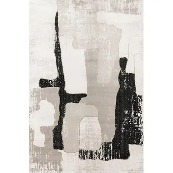 Koberec Koberec Kashmir KR204S černý / béžový / zlatý