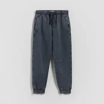 Reserved - Bavlněné kalhoty joggers - tmavomodrá - 784DO-59X - 784DO-59X-152