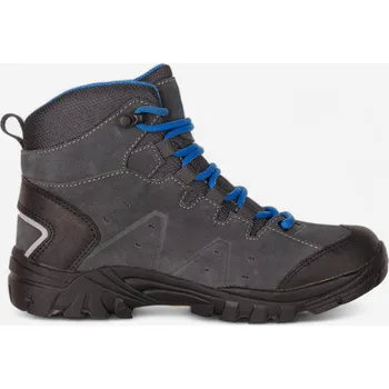 Pánská obuv TROLLKIDS Chlapecké turistické polovysoké nepromokavé boty Trollsteinen Hiker vel. 30-40 40 MODRÁ|ČERNÁ|ŠEDÁ