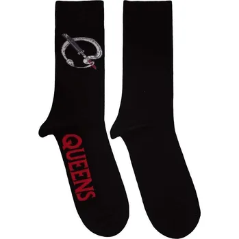 Pánské ponožky Queens Of The Stone Age Ponožky Q Emblem Black 40-45