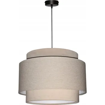 VELKÁ ZÁVĚSNÁ LAMPA Stropní Svítidlo Lustr STÍNÍTKO 45 /30 cm E27 BÉŽOVÁ AVOLA