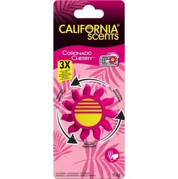 Vůně do auta California Scents Coronado Cherry - Otočný osvěžovač vzduchu do mřížky