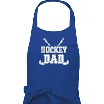Kuchyňská zástěra Hockey dad překřížený - Pánská zástěra na vaření - Univerzální velikost ( Královská modrá )