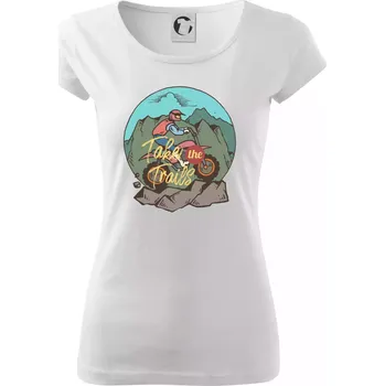 Dámské tričko Offroad Moto - Dámské triko Pure - 3XL ( Bílá )