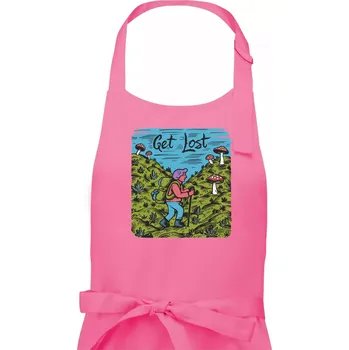 Kuchyňská zástěra Marihuana - Get lost - Dámská zástěra na vaření - Univerzální velikost ( Růžová )