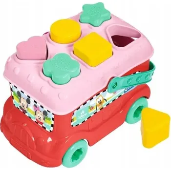 Hračka pro nejmenší Clementoni Baby, Mickey Mouse vozidlo s kostkami, třídič, interaktivní hračka