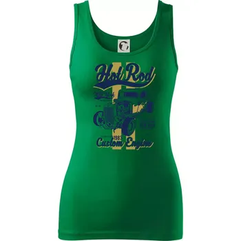 Dámské tričko Hot Rod New York - Dámské tílko - S ( Středně zelená )