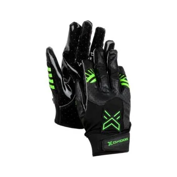 Florbalový chránič Oxdog X2 SILICON SR GOALIE GLOVE Black/Green Brankářské rukavice S, černá / zelená