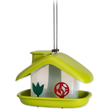 Krmítko pro ptáka Plastové krmítko domeček zelené
