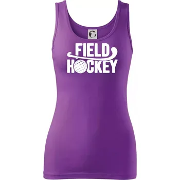 Field hockey míček a nápis - Dámské tílko - S ( Fialová )