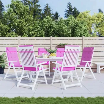 Bytový textil vidaXL Podušky na židli s vysokým opěradlem 6 ks oxford [361876] Barva: Růžová